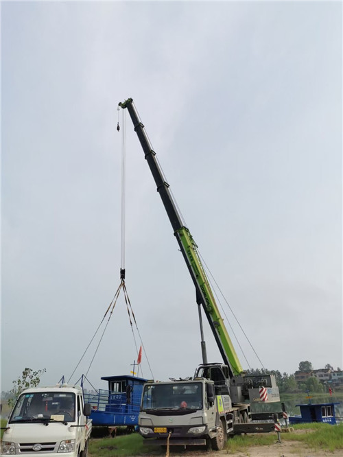 五台县桥梁建设吊装案例